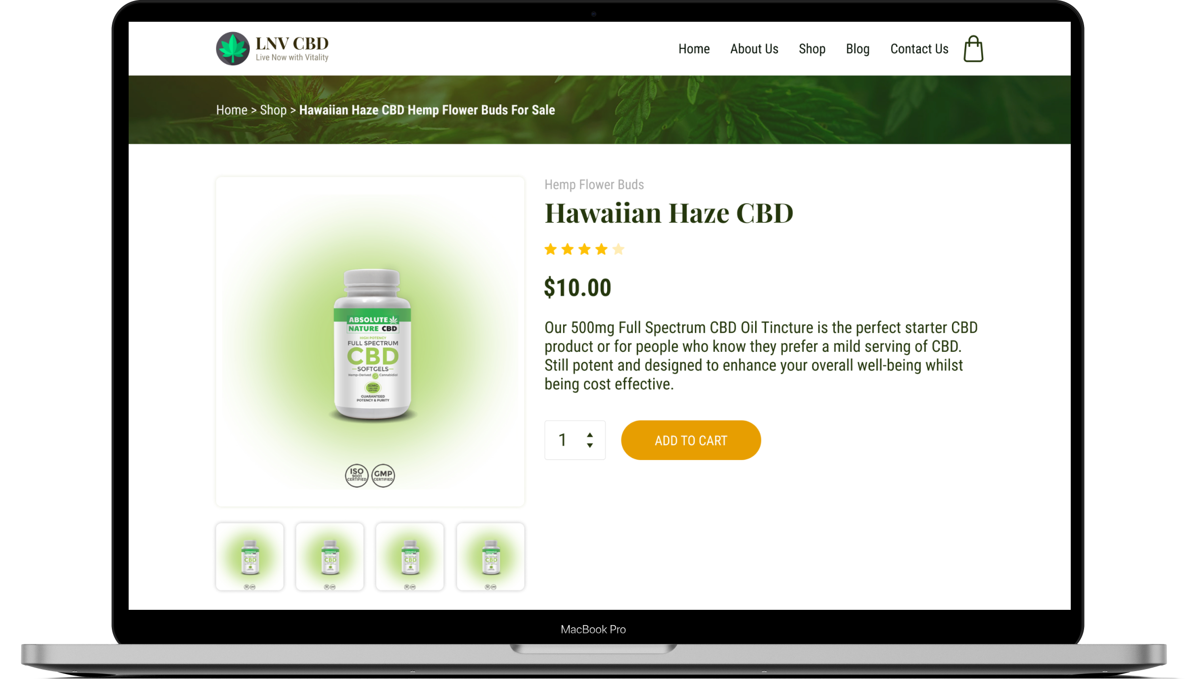 LNV Organics – Turnkey CBD Website