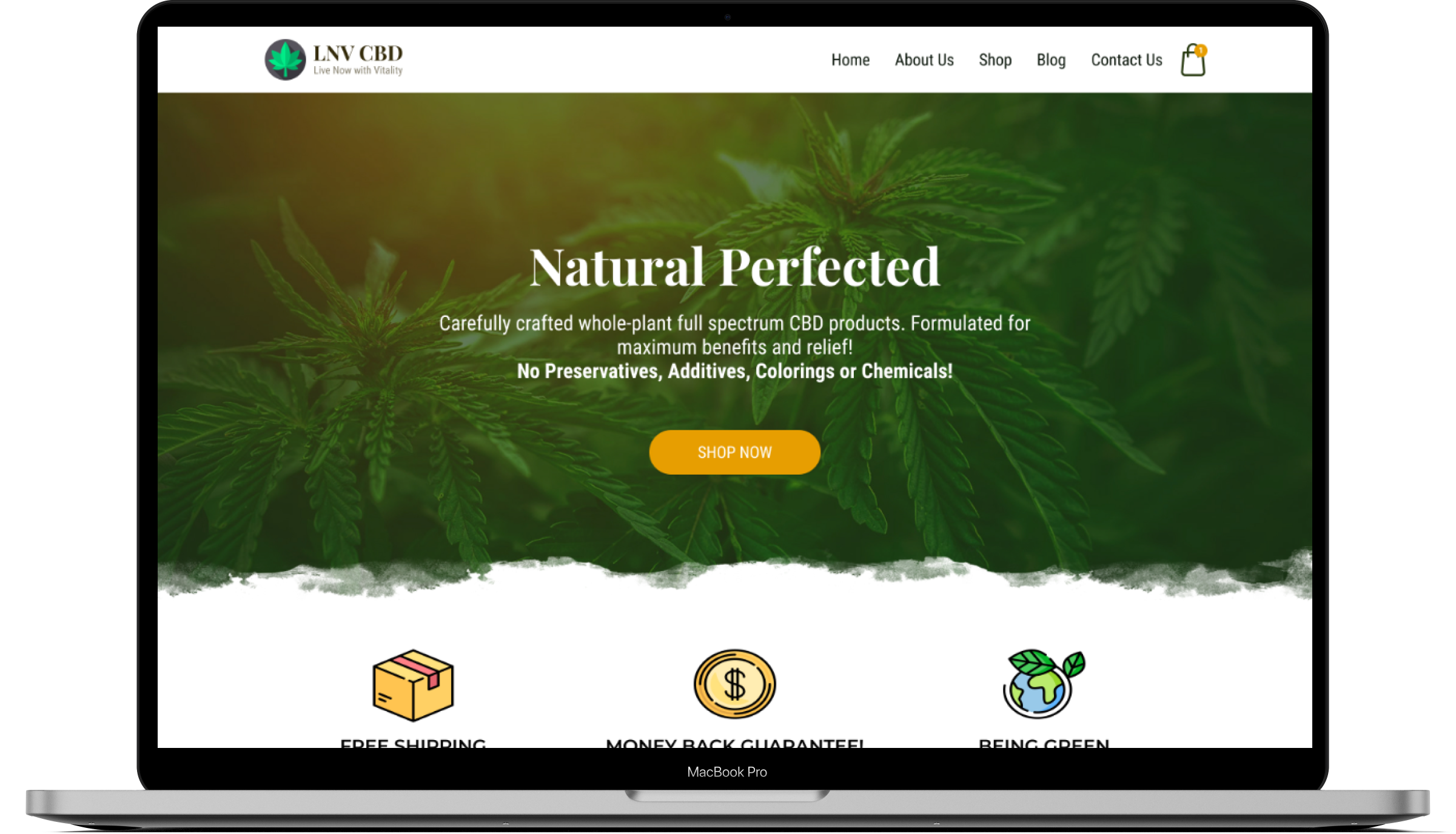 LNV Organics – Turnkey CBD Website