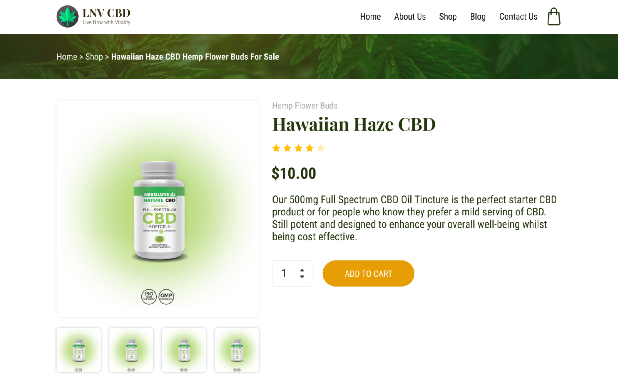 LNV Organics – Turnkey CBD Website