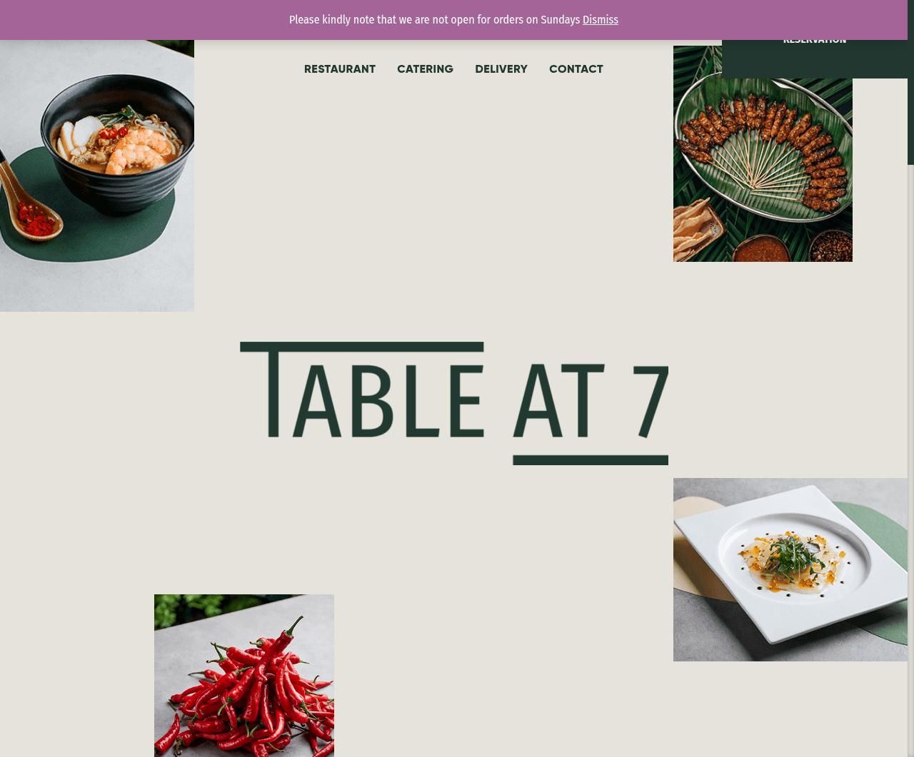 Table at 7