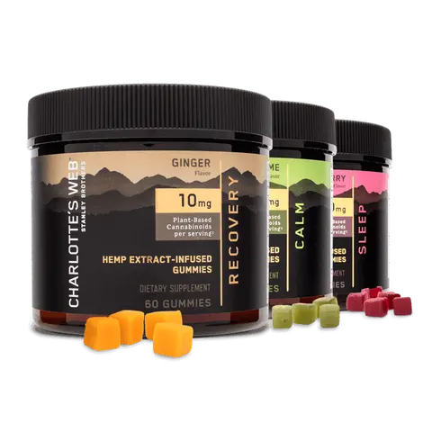 60ct CBD Infused Gummies: Calm, Sleep and Recovery Pack