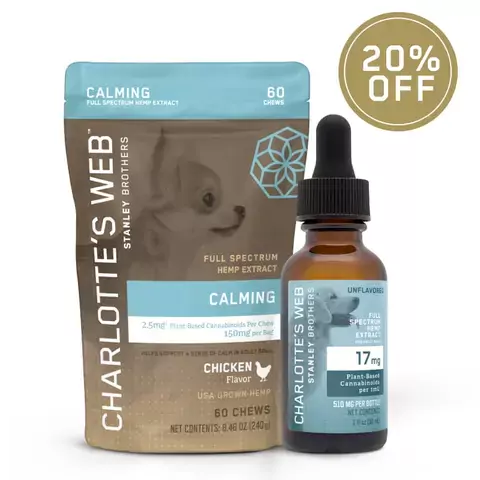 Canine Calm Bundle: Chews and Oil for Dogs
