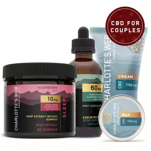 Couples Gift Set: Your Selection of Hemp Extract Topical, Oils, and More