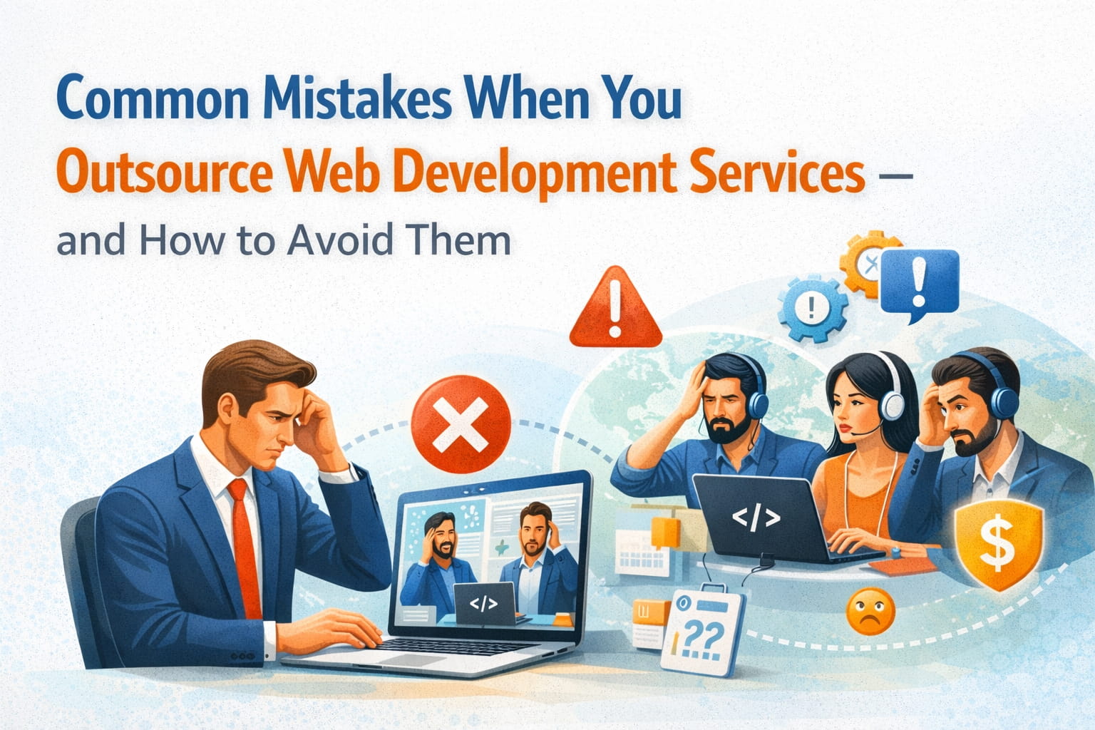 Common Mistakes When You Outsource Web Development Services – and How to Avoid Them